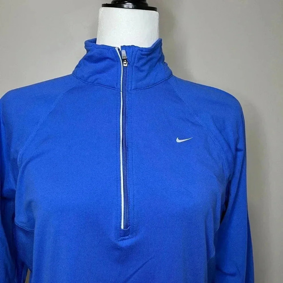 Nike Dri Fit Element Half Zip Long Sleeve Running Top - Picture 6 of 12